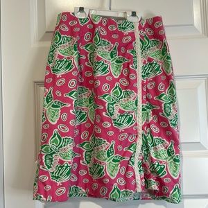 Lilly Pulitzer vintage pink butterfly skirt‎ - EUC